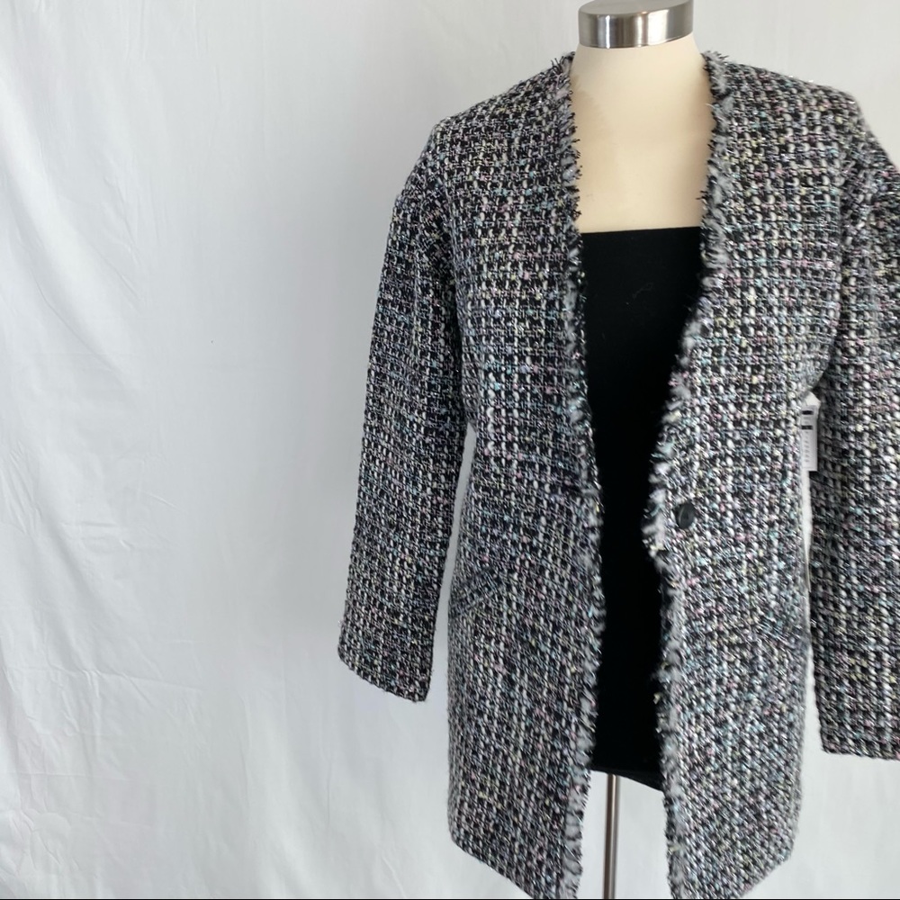 Tweed Multi Pastel Coat - Picture 6 of 7